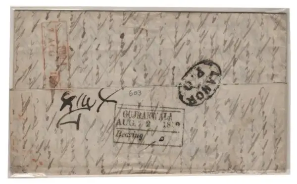 COV-833 pre stamp cover