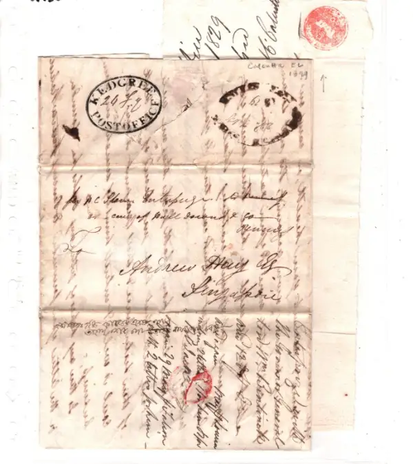 Kedgeree HG 3 pre-1854 cover, eBay lot 206304905328