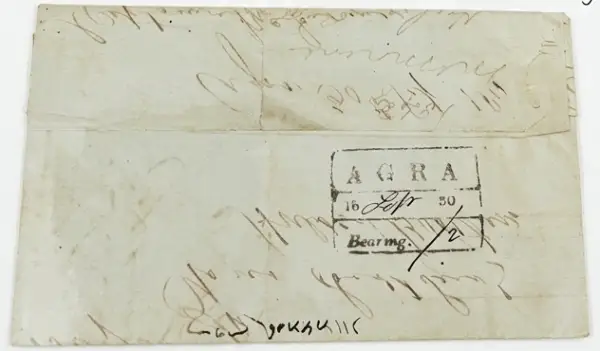 Pre-stamp cover of India — Agra HG 5, COV-4484, 1842