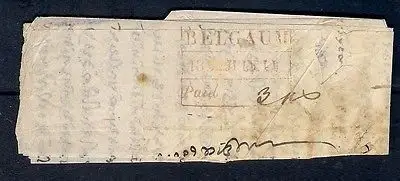 Belgaum HG 5 pre-1854 cover, eBay