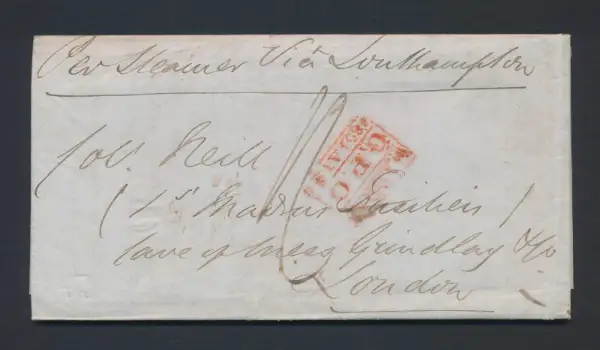 Madras SD21 pre-1854 cover