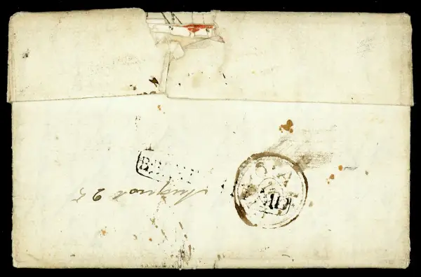 Bombay HG 4 pre-1854 cover, StampBay lot 110