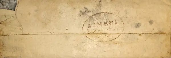 Pre-stamp cover of India — Ajmere HG 6, COV-4852, 23 April 1844