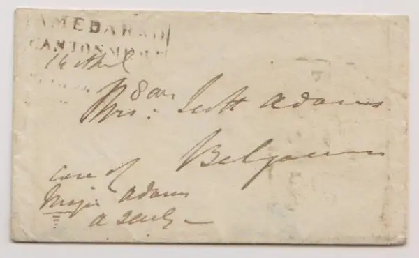 Pre-stamp cover of India — Ahmedabad Cantonment HG 4, COV-4537