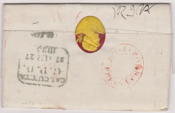 Bombay HG 10A pre-1854 cover