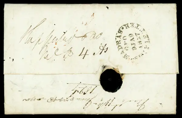 Madras SD12 pre-1854 cover, StampBay lot 115