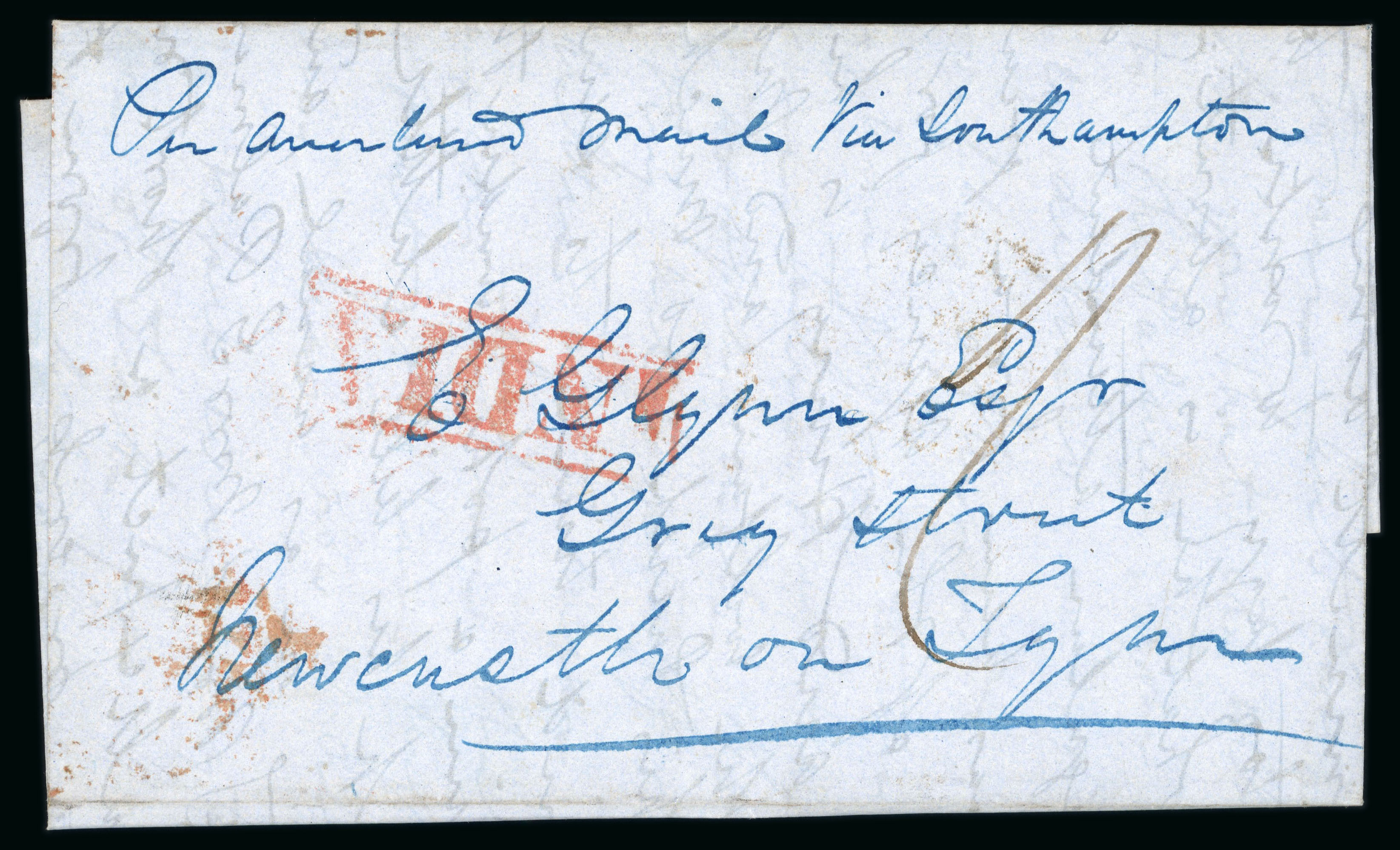 Pre-stamp cover of India — Kedgeree HG 7, COV-4932