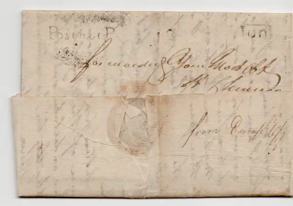 Pre-stamp cover of India — COV-4521, 1809