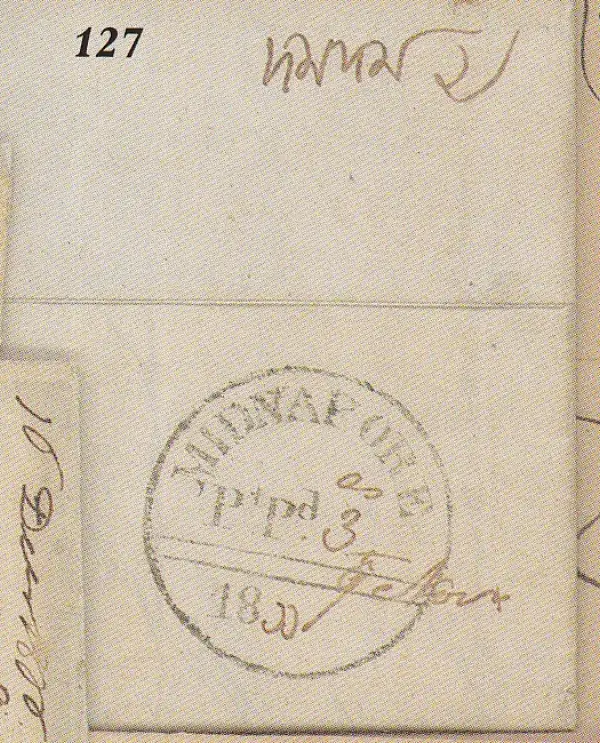 COV-1868 pre stamp cover