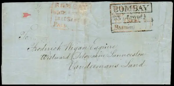 Bombay SD11 pre-1854 cover, StampBay lot 3