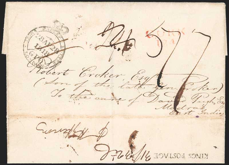 Madras SR1 pre-1854 cover, Spink lot 3033