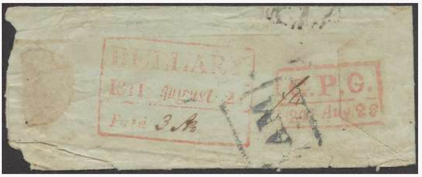 Bellary HG 9 pre-1854 cover