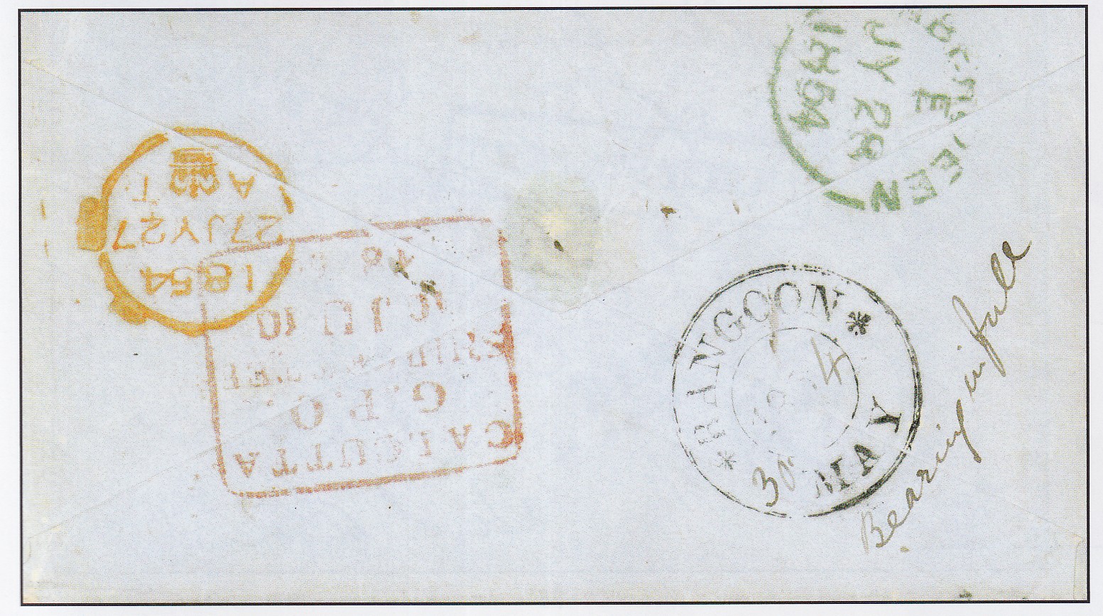 Rangoon FP 3 pre-1854 cover, Cavendish Philatelic Auctions Ltd lot 21