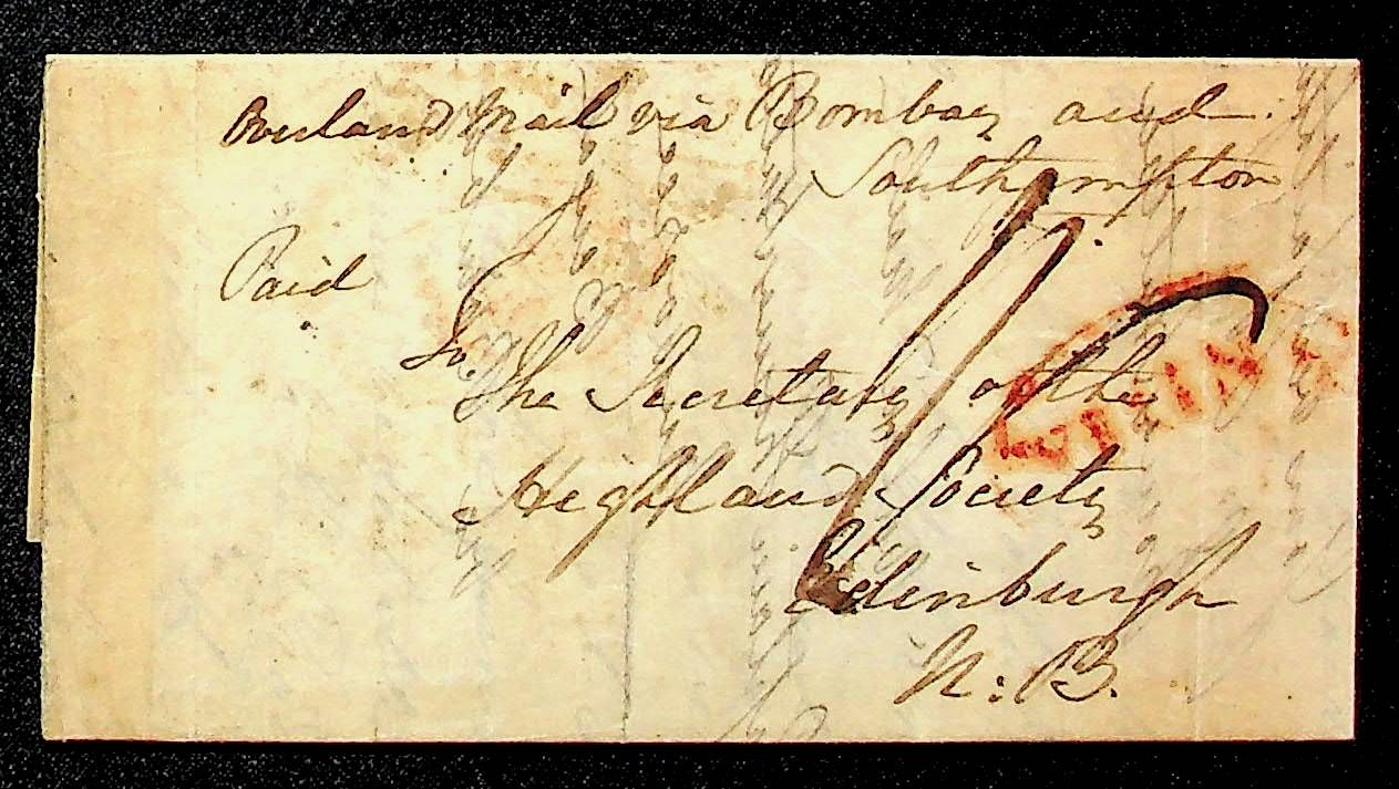Bombay SD7 pre-1854 cover, Sephils lot 0086