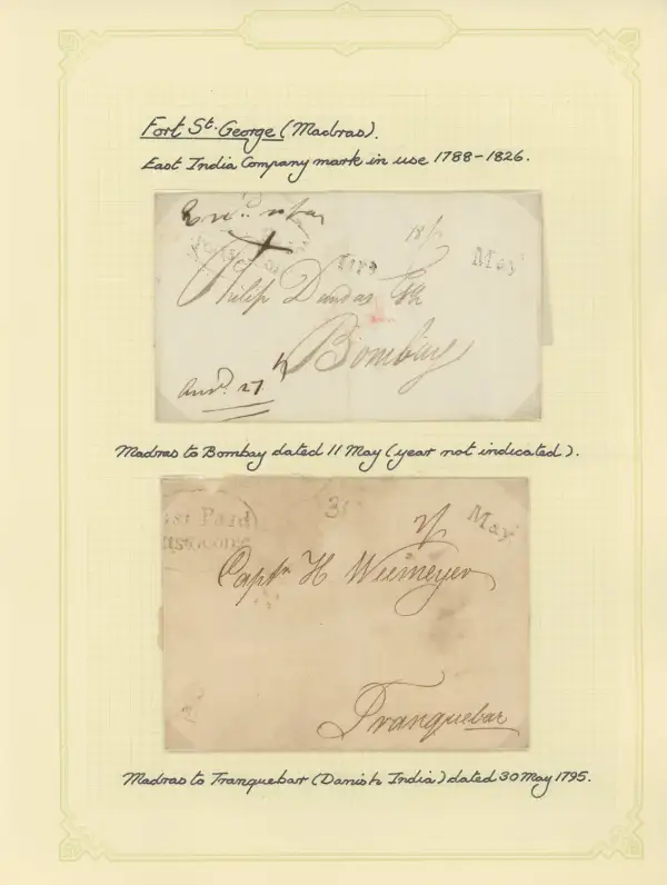 Madras HG 4 pre-1854 cover, StampBay lot 35