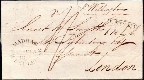 Madras SD5 pre-1854 cover, Cavendish Philatelic Auctions Ltd lot 475