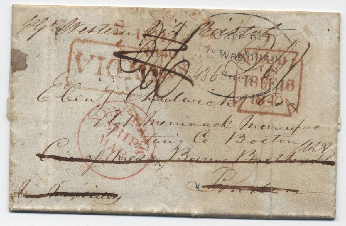 Pre-stamp cover of India — COV-4744, 1839