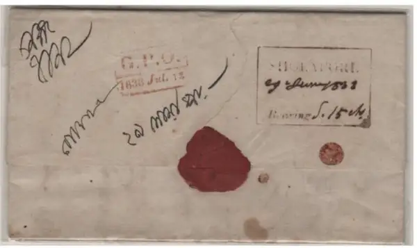 COV-838 pre stamp cover