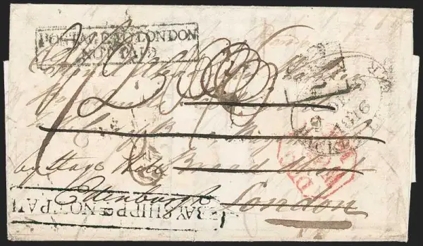Bombay SD1 pre-1854 cover, Robert A. Siegel Auction Galleries lot 3003