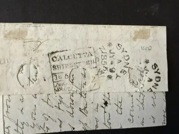 Calcutta SR49 pre-1854 cover