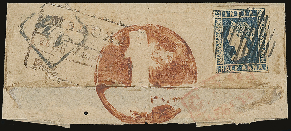 Pre-stamp cover of India — Madura HG 8, COV-5403, 1856