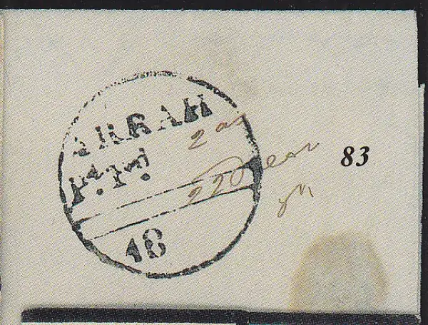 COV-1821 pre stamp cover