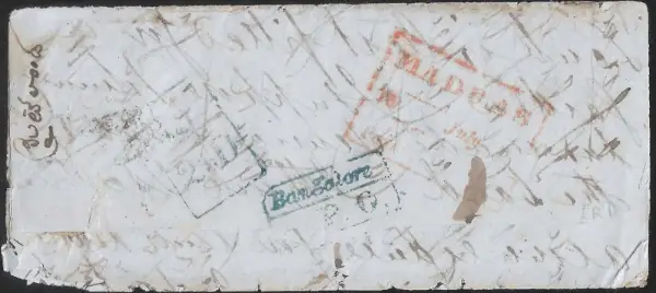 Pre-stamp cover of India — Bangalore HG 17, COV-4681