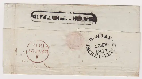Bombay SD2 pre-1854 cover
