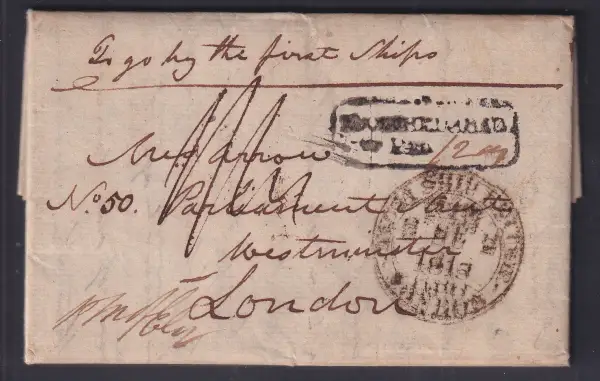 COV-1849 pre stamp cover