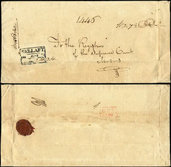 Bellary HG 10 pre-1854 cover