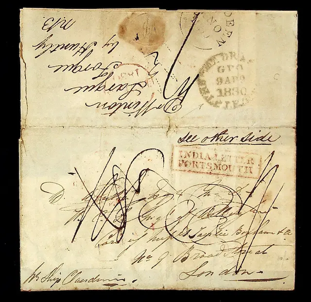 Madras SD8 pre-1854 cover