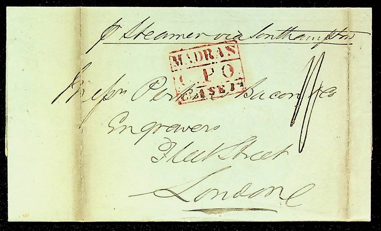 Madras SD21b pre-1854 cover, Sephils lot 0096