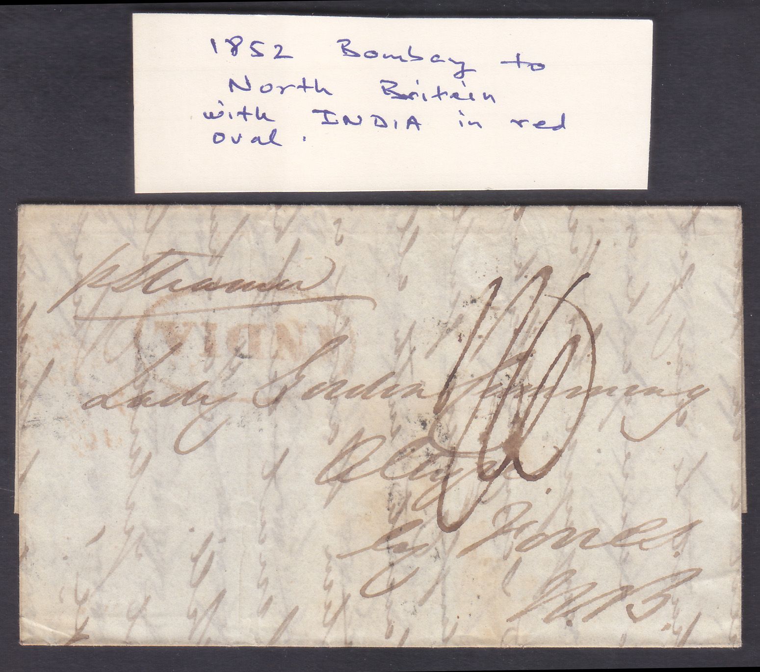 Bombay SD7 pre-1854 cover, Sephils lot 0086