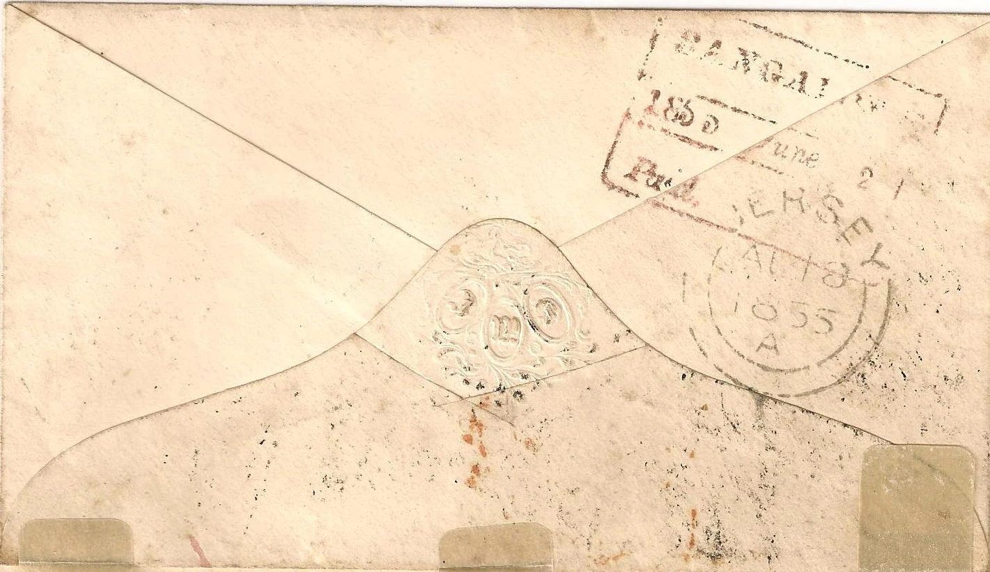 Bangalore HG 18 pre-1854 cover, Heinrich Köhler