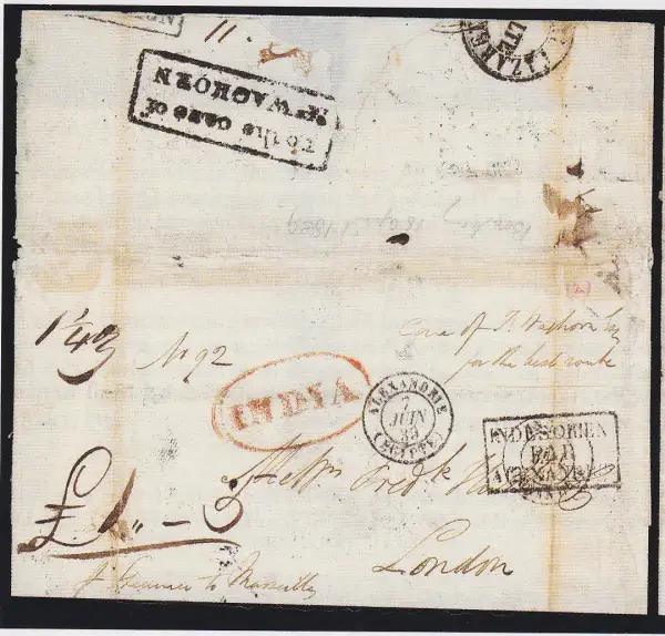 COV-1797 pre stamp cover