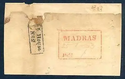 Madras HG 22 pre-1854 cover