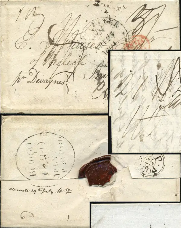 Calcutta SD2 pre-1854 cover, India Study Circle