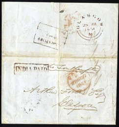 Singapore FP 5 pre-1854 cover, Spink