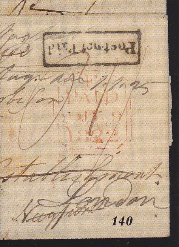 Madras HG 15 pre-1854 cover, Spink lot 140