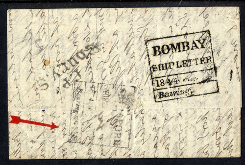 Singapore FP 7 pre-1854 cover, Spink lot 518