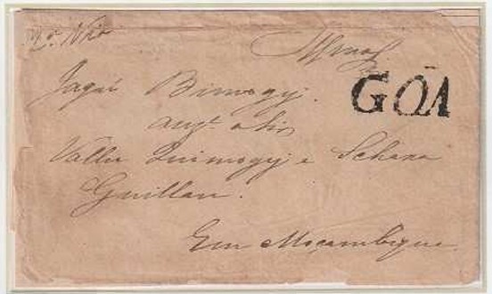 Pre-stamp cover of India — Goa FP 2, COV-3209