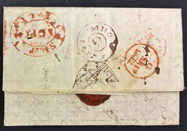 Pre-stamp cover of India — Mhow HG 1, COV-5031, 1832