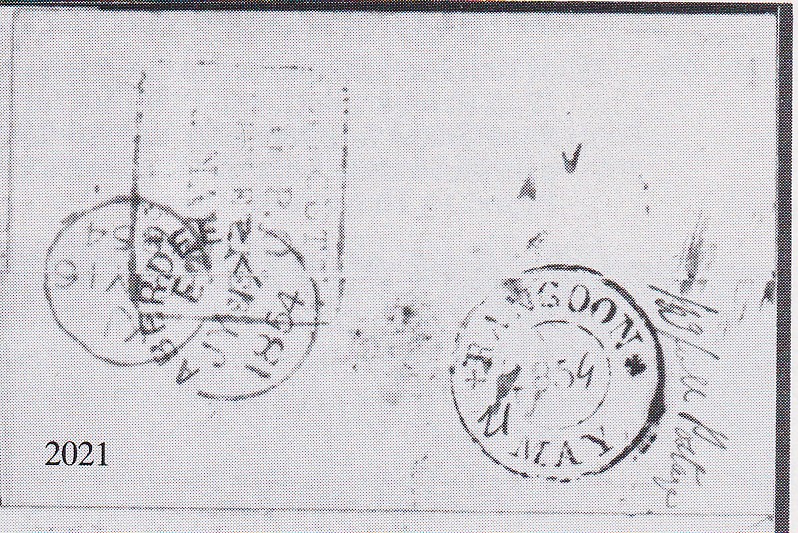 Rangoon FP 3 pre-1854 cover, Robson Lowe lot 2021