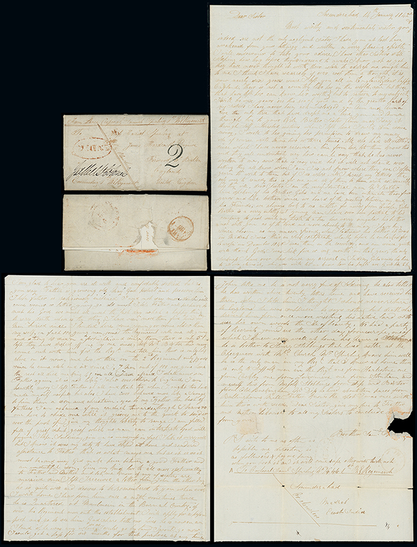 Bombay SD7 pre-1854 cover, Grosvenor Philatelic Auctions lot 1022