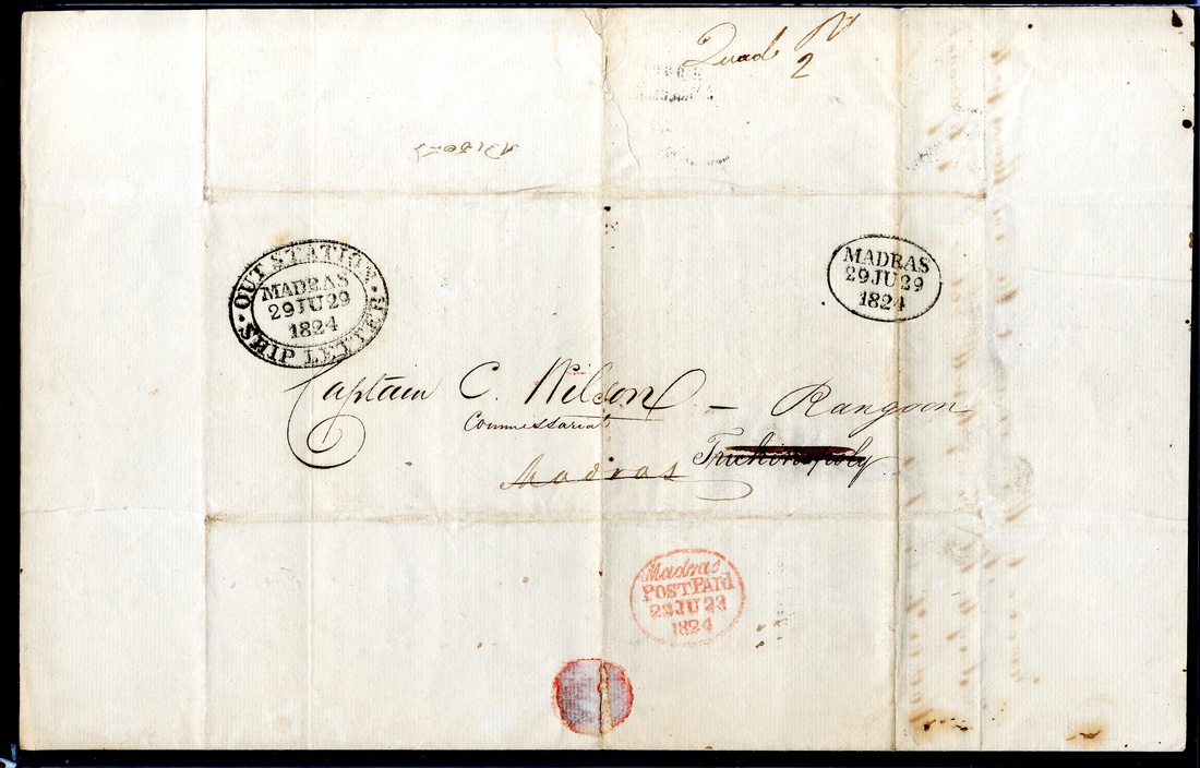 Madras MX4 pre-1854 cover, Spink lot 5038