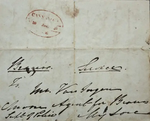 COV-3296 pre stamp cover