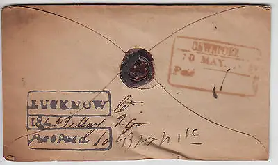 Lucknow HG 10 pre-1854 cover