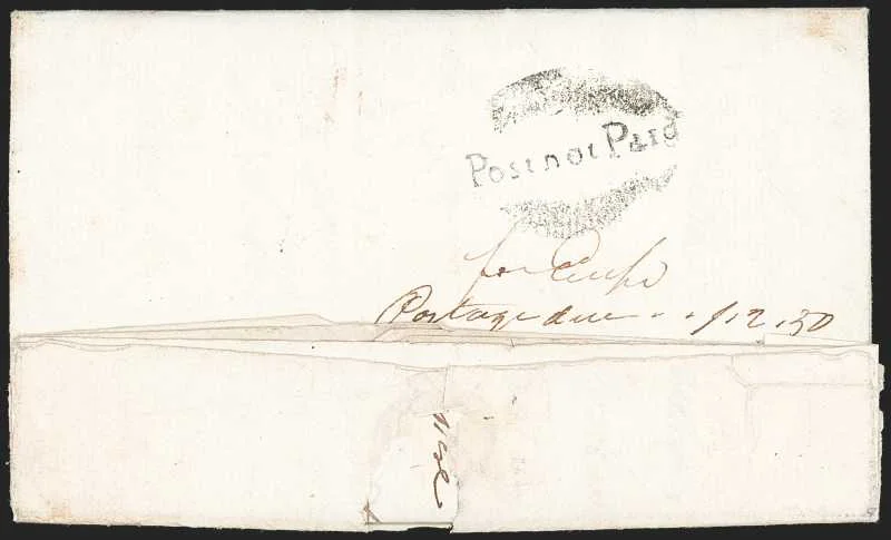 Madras HG 3 pre-1854 cover, Robert A. Siegel Auction Galleries lot 3030