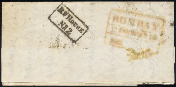 Bombay X5 pre-1854 cover, India Study Circle lot 3507