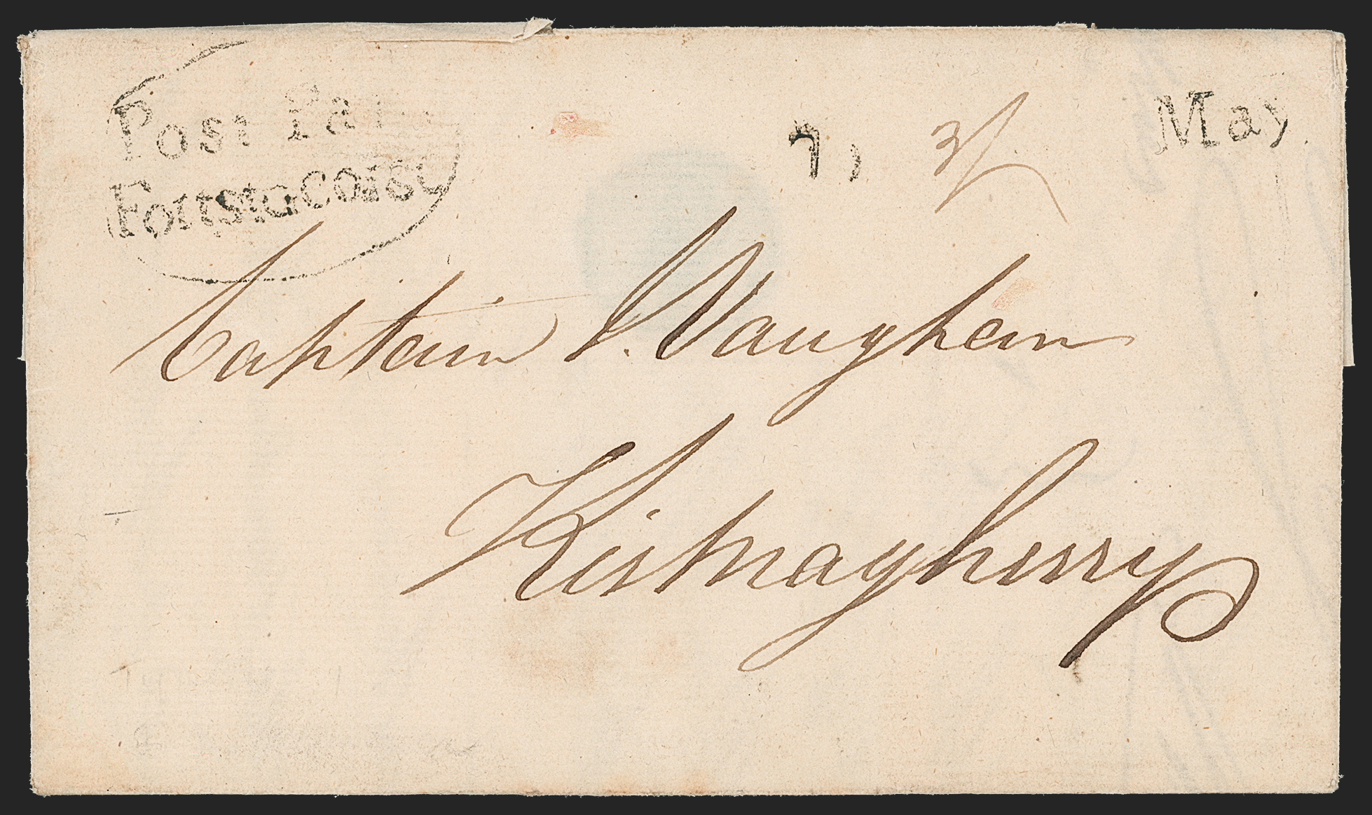 Madras HG 4 pre-1854 cover, Robert A. Siegel Auction Galleries lot 10096